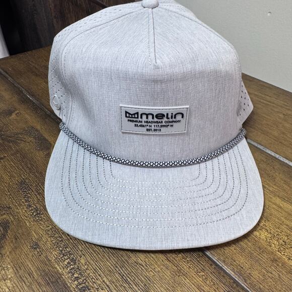 Melin Coronado Hydro Snapback Hat - Heather Grey/Light Grey - Rope Hat - Picture 10 of 10